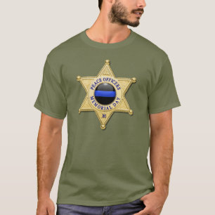 Thin Blue Line Badge T-Shirt