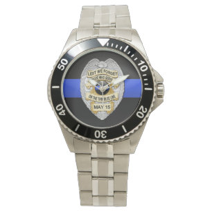 Thin Blue Line Badge Watch