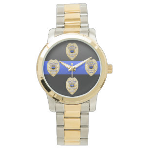 Thin Blue Line Badge Watch