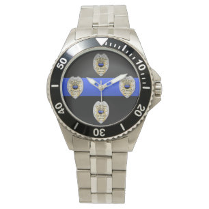 Thin Blue Line Badge Watch
