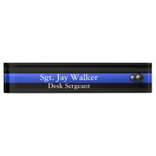 Thin Blue Line - Balls of Steel Nameplate
