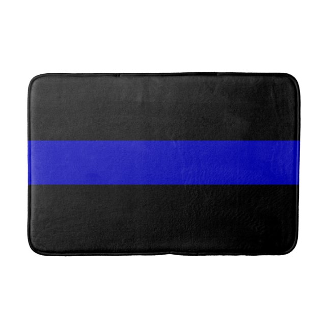 Thin Blue Line Bath Mat (Front)