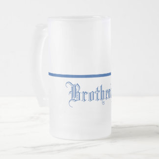 Thin Blue Line-Brotherhood-Frosted Mug