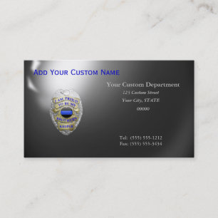 Thin Blue Line Brothers Keeper Badge Business Card