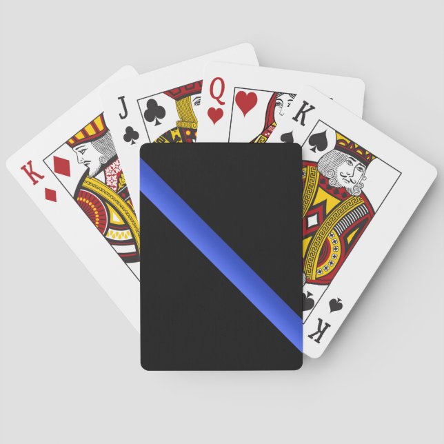 Thin Blue Line Buttons Playing Cards (Back)