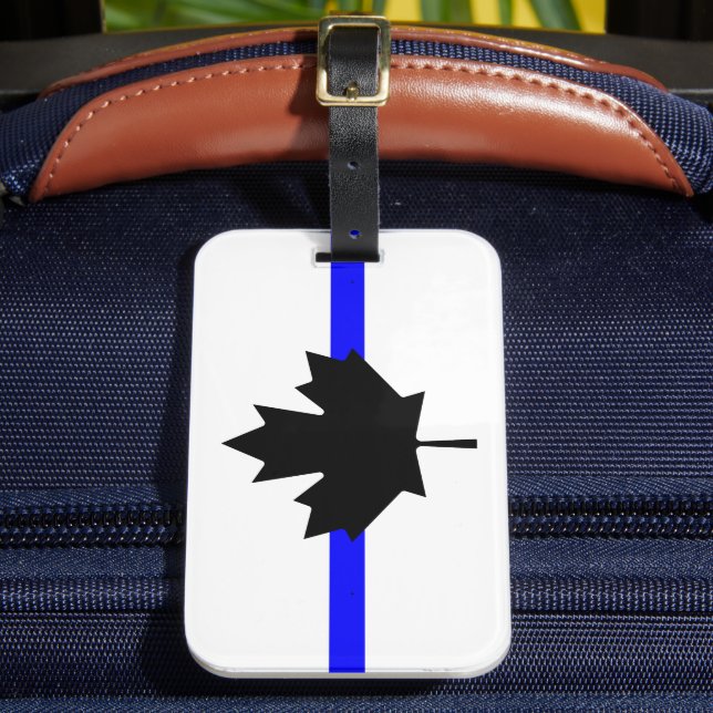 Thin blue line - Canada version Luggage Tag (Front Insitu 2)