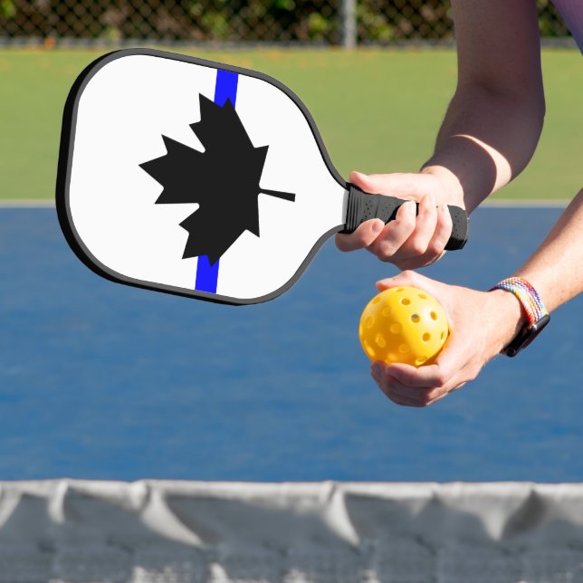 Thin blue line - Canada version Pickleball Paddle (Insitu)