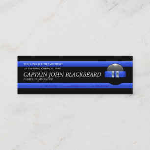 Thin Blue Line Captain Custom Business Card