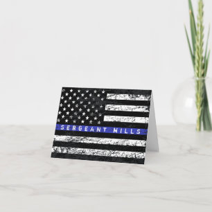 Thin Blue Line Card