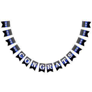 Thin Blue Line Chief Promotion Bunting Flags