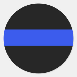 Thin Blue Line Classic Round Sticker