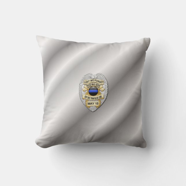 Thin Blue Line Cushion (Front)