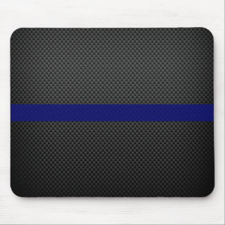 Thin Blue Line Custom Carbon Fibre Mouse Mat