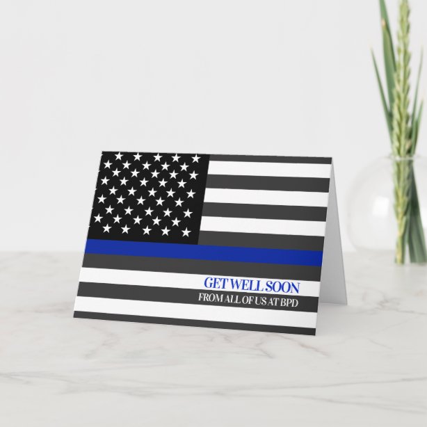 Thin Blue Line Cards | Zazzle UK