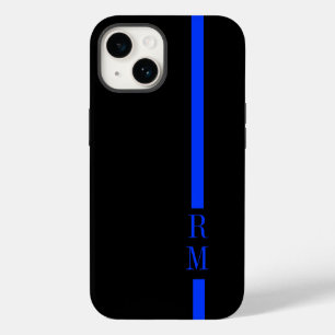 Thin Blue Line Custom Initials Case-Mate iPhone 14 Case