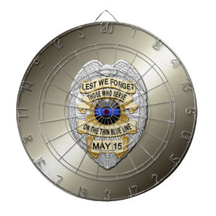 Thin Blue Line Dartboard
