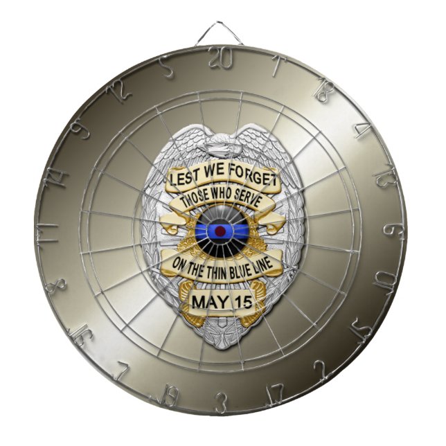 Thin Blue Line Dartboard (Front)
