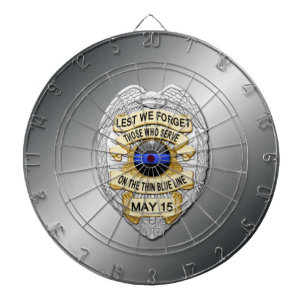 Thin Blue Line Dartboard