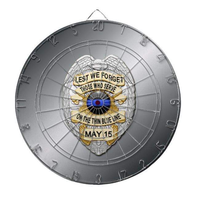 Thin Blue Line Dartboard (Front)