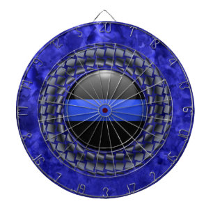 Thin Blue Line Dartboard