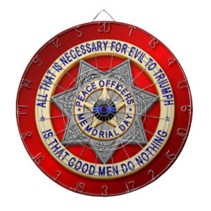 Thin Blue Line Dartboard