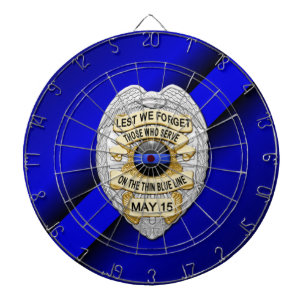 Thin Blue Line Dartboard