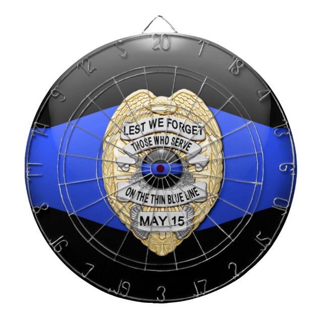 Thin Blue Line Dartboard (Front)