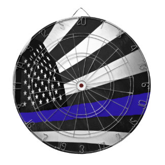 Thin Blue Line Dartboard