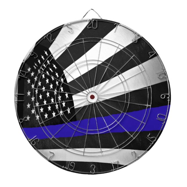 Thin Blue Line Dartboard (Front)