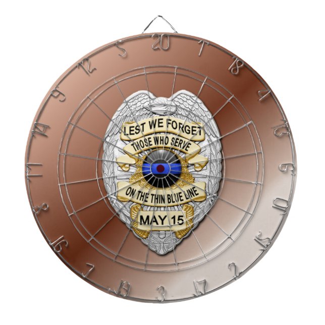 Thin Blue Line Dartboard (Front)