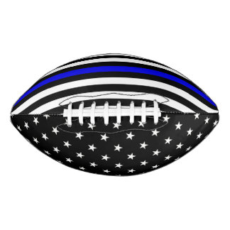 Thin Blue Line Flag American Football