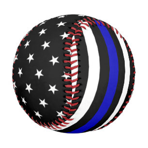 Thin Blue Line Flag Baseball