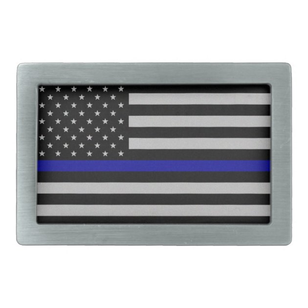 thin blue line belt buckle