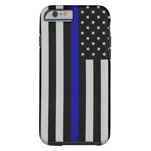 Thin Blue Line Flag Case-Mate iPhone Case (Back)