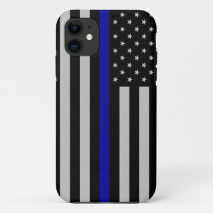 Thin Blue Line Flag iPhone 11 Case