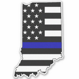 Thin Blue Line Flag Indiana