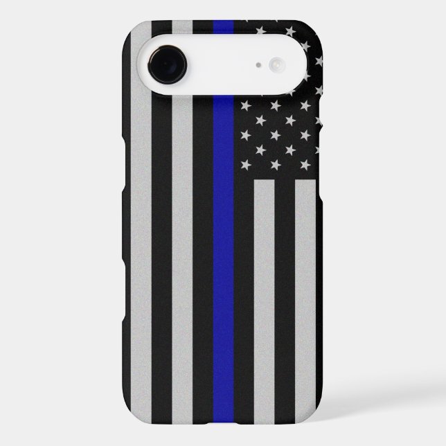 Thin Blue Line Flag iPhone 6 Plus Case (Back)