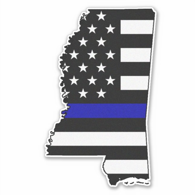 Thin Blue Line Flag Mississippi (Front)