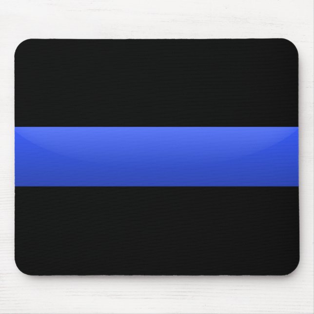 Thin Blue Line Flag Mouse Mat (Front)