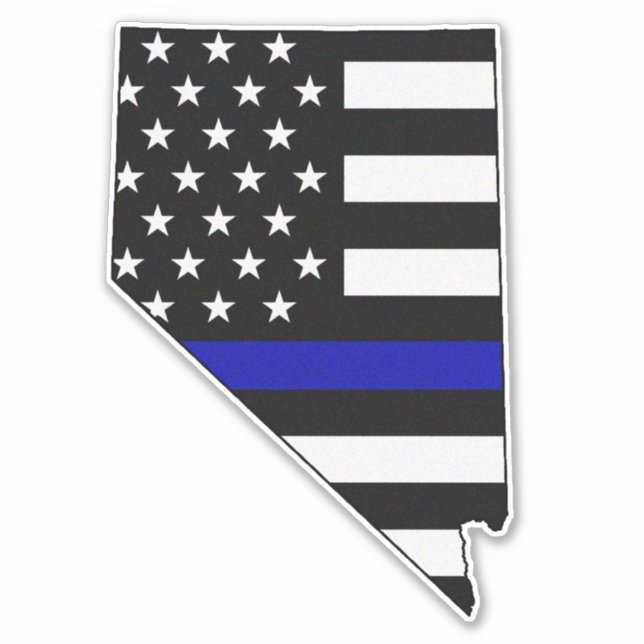 Thin Blue Line Flag Nevada (Front)