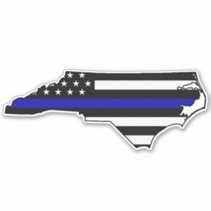 Thin Blue Line Flag North Carolina