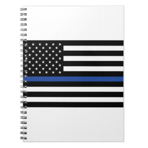 Thin Blue Line Flag Notebook