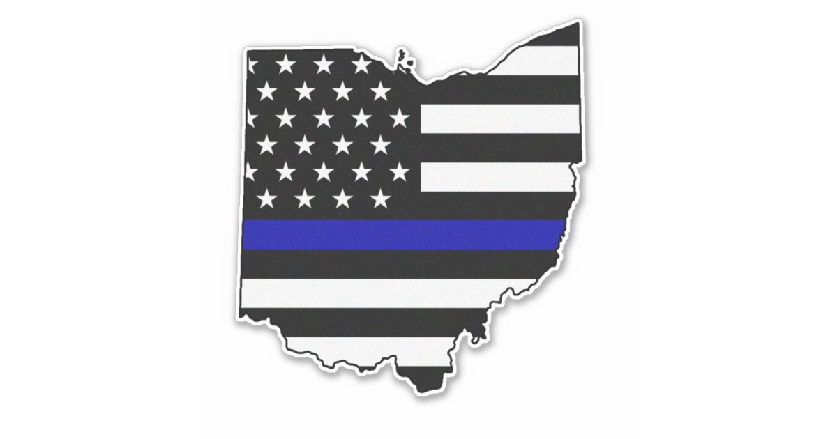 Thin Blue Line Flag Ohio Zazzle