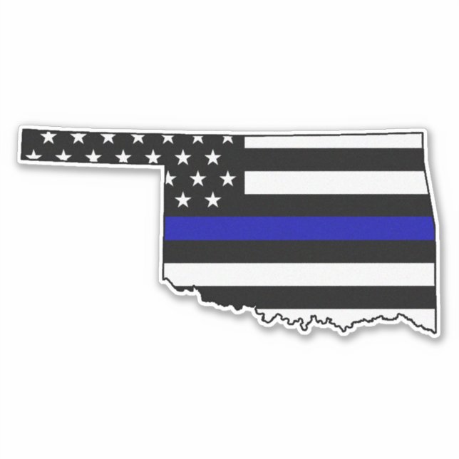 Thin Blue Line Flag Oklahoma (Front)