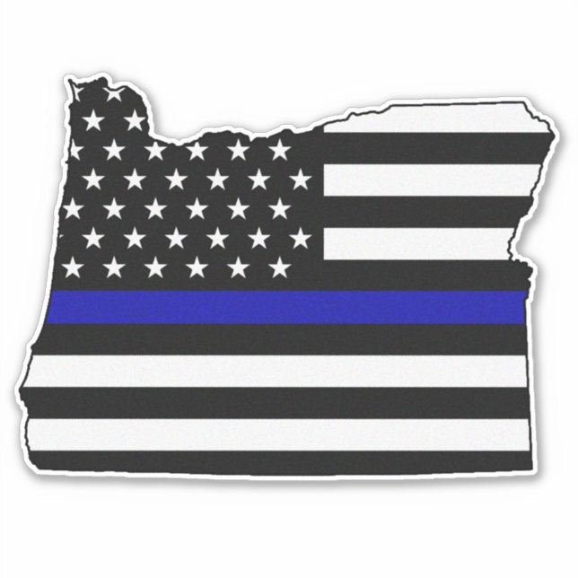 Thin Blue Line Flag Oregon (Front)