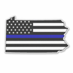 Thin Blue Line Flag Pennsylvania
