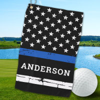 Thin Blue Line Flag Personalised Police Officer