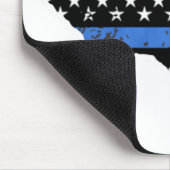 Thin blue line flag Texas Mouse Mat (Corner)