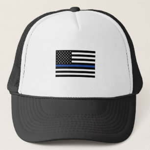Thin Blue Line Flag Trucker Hat