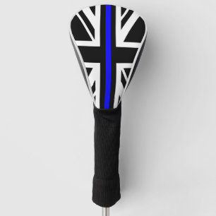 Thin Blue Line Flag united kingdom police cop symb Golf Head Cover